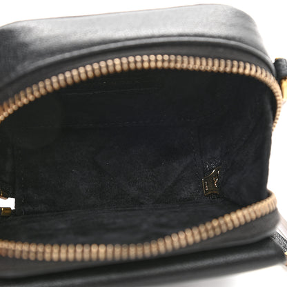 Christian Dior Goatskin Mini Saddle Shoulder Strap Pouch Black 5 of 8