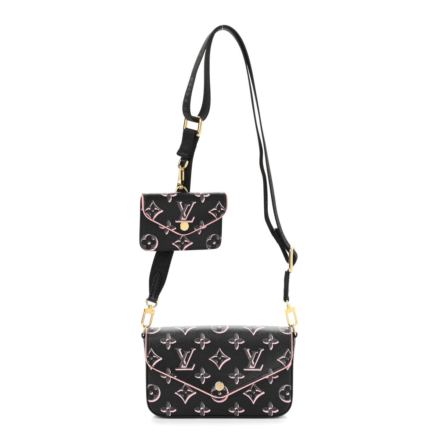 Monogram Fall For You Felicie Strap & Go Black