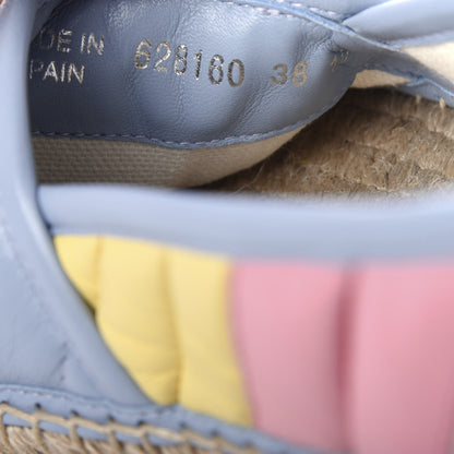 Gucci Nappa Matelasse Diagonal GG Marmont Espadrilles 38 Multicolor Pastel 10 of 11