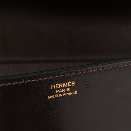 Hermes Box Medor 23 Clutch Chocolate 6 of 6