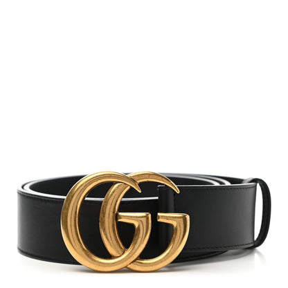 Gucci Calfskin Double G 40mm Belt 90 36 Black 1 of 7