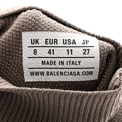 Balenciaga Technical 3D Recycled Knit Bi-Color Sole Womens Speed 2.0 Sneakers 41 Dark Beige White Black 7 of 8