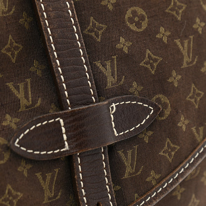 Louis Vuitton Monogram Mini Lin Saumur Ebene 16 of 18