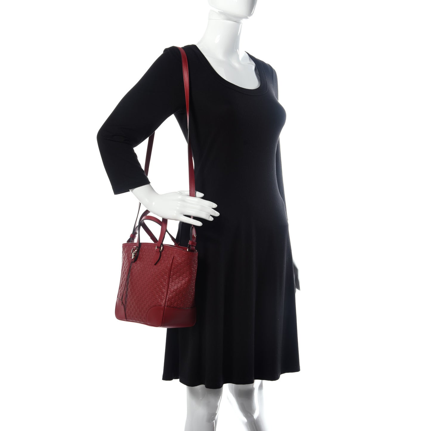 Microguccissima Small Bree Tote Red