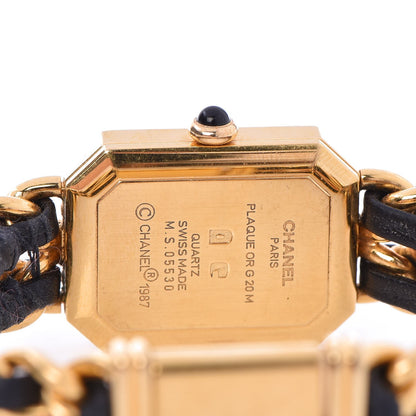 Chanel Stainless Steel Lambskin 20mm Chain Premiere Quartz Watch Gold M 6 of 8