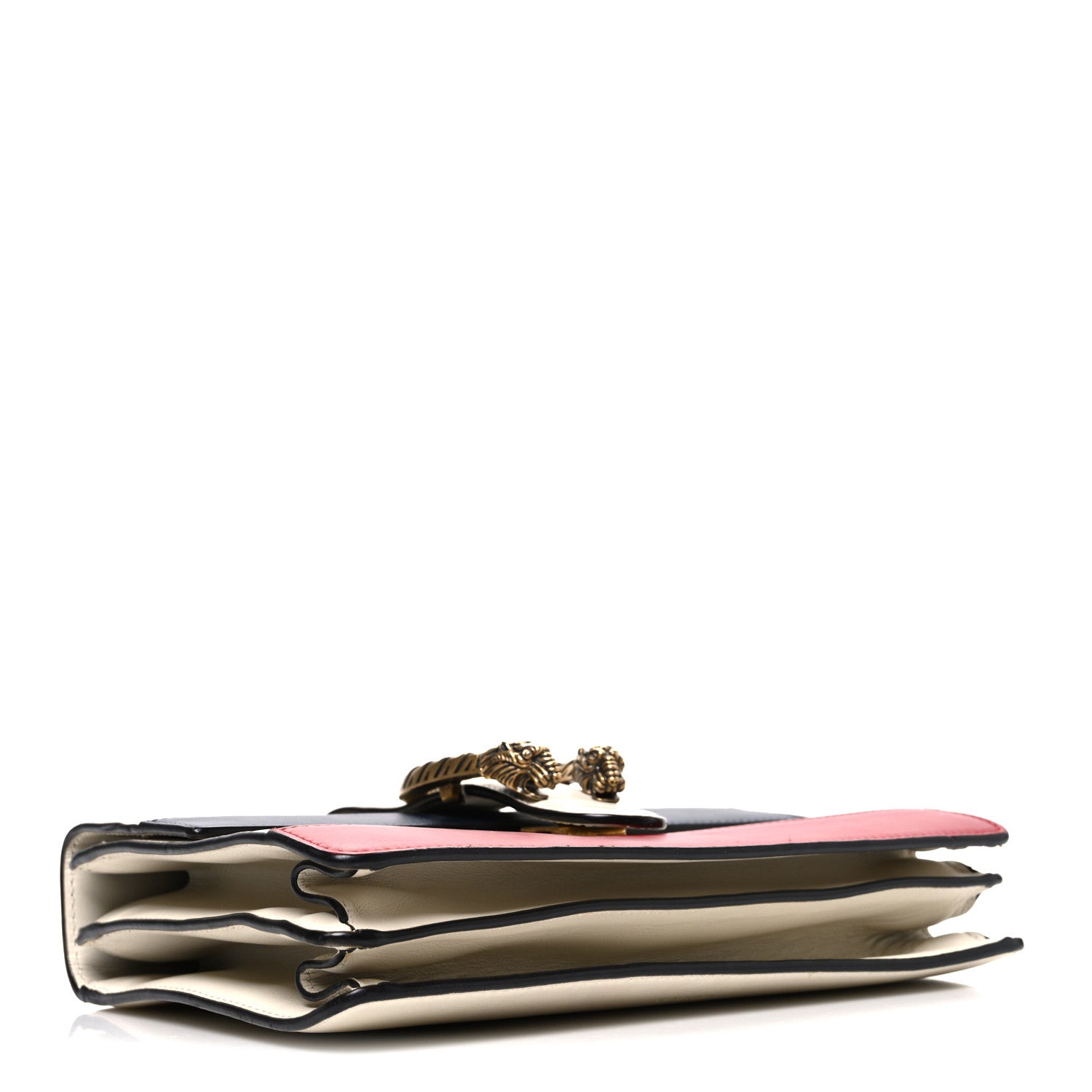 Gucci Calfskin Bamboo Web Medium Dionysus Top Handle Bag White
