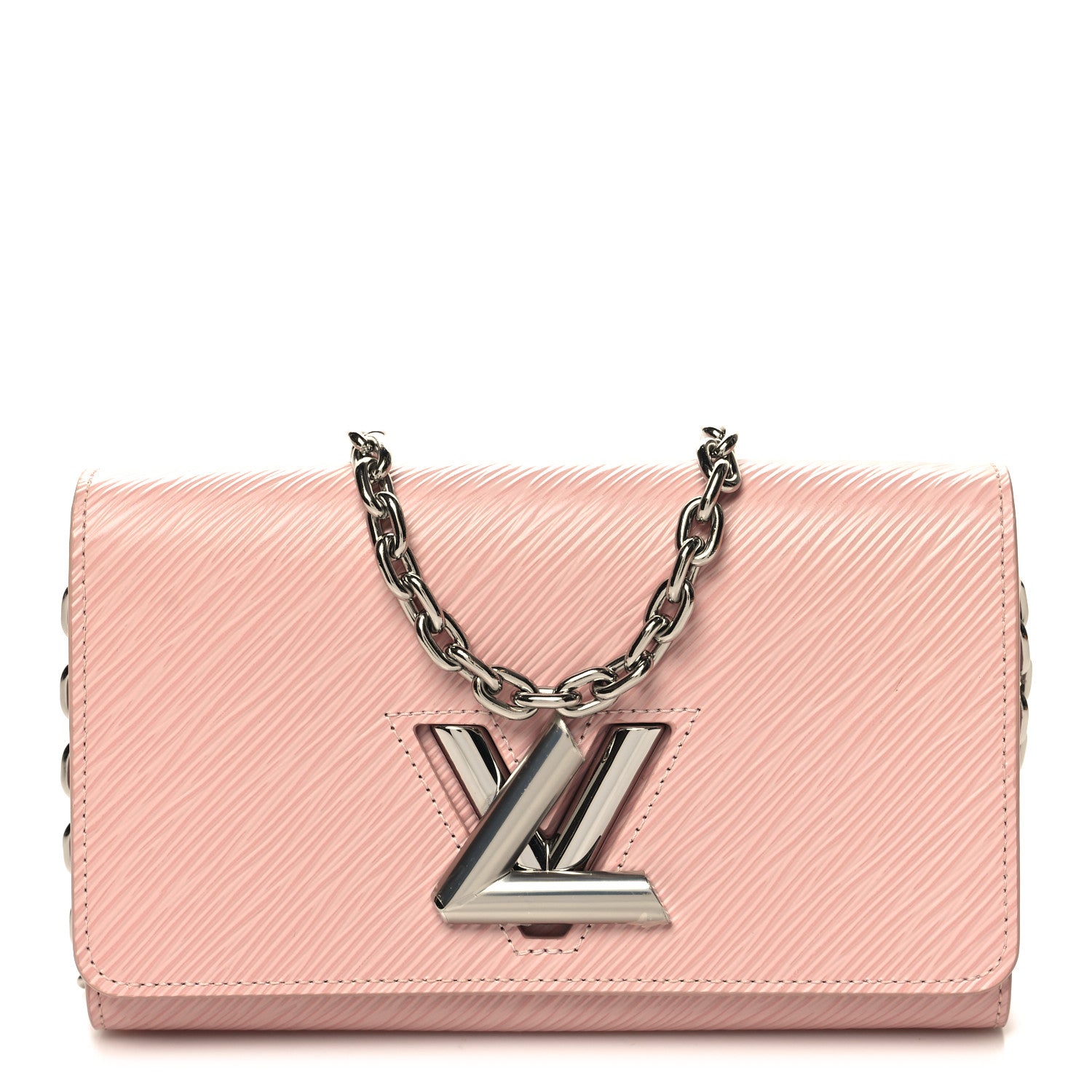 Louis Vuitton Epi Twist Chain Wallet Rose Ballerine 1 of 9