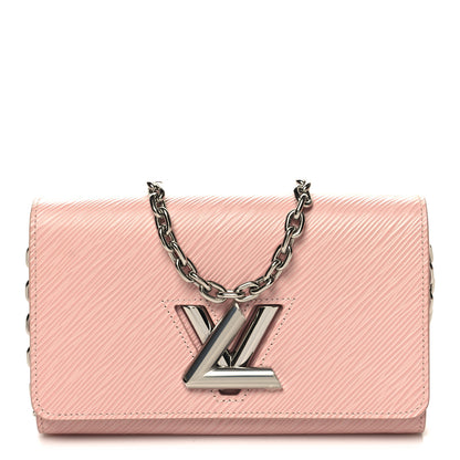 Louis Vuitton Epi Twist Chain Wallet Rose Ballerine 1 of 9