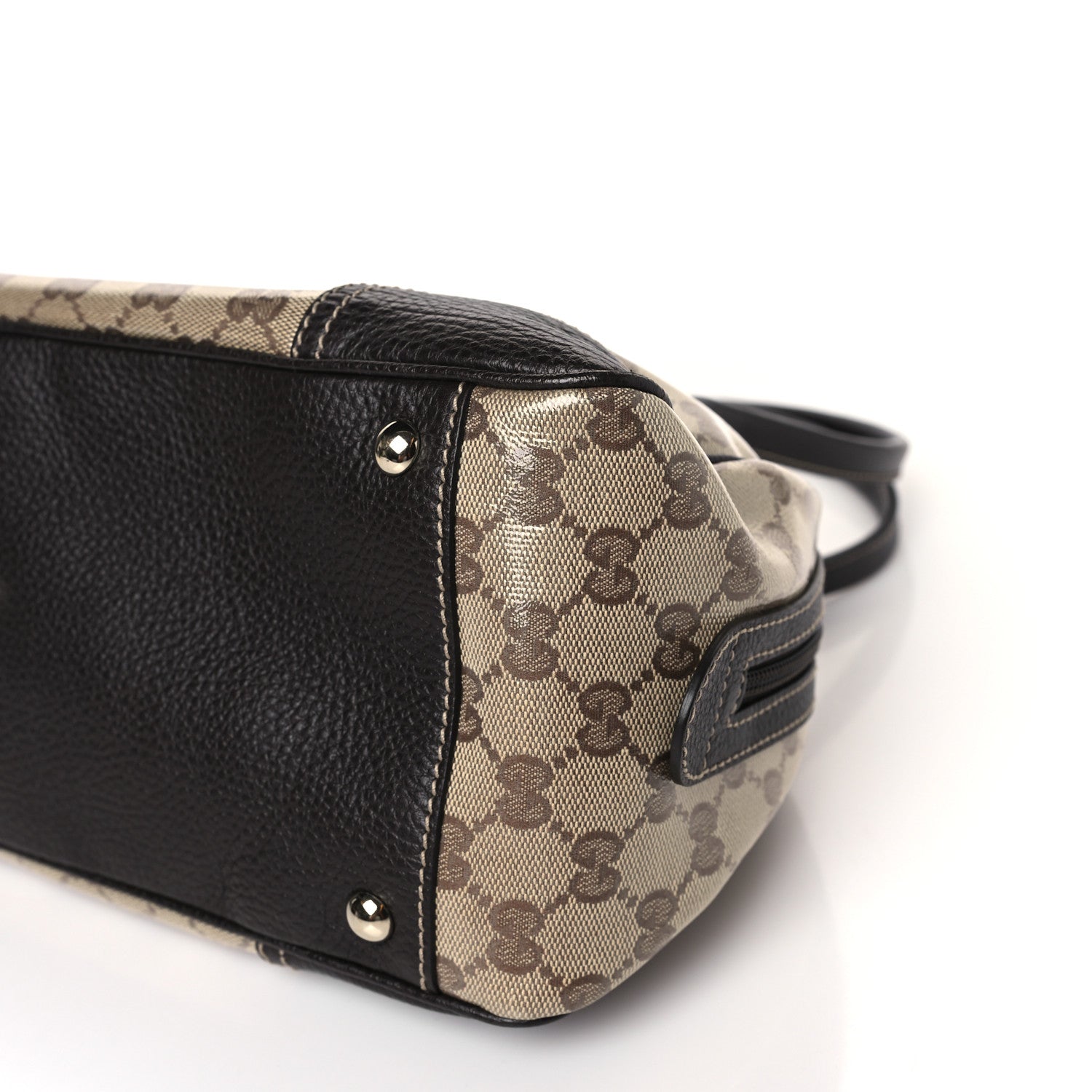Gucci Crystal Monogram Web Princy Boston Brown 8 of 8