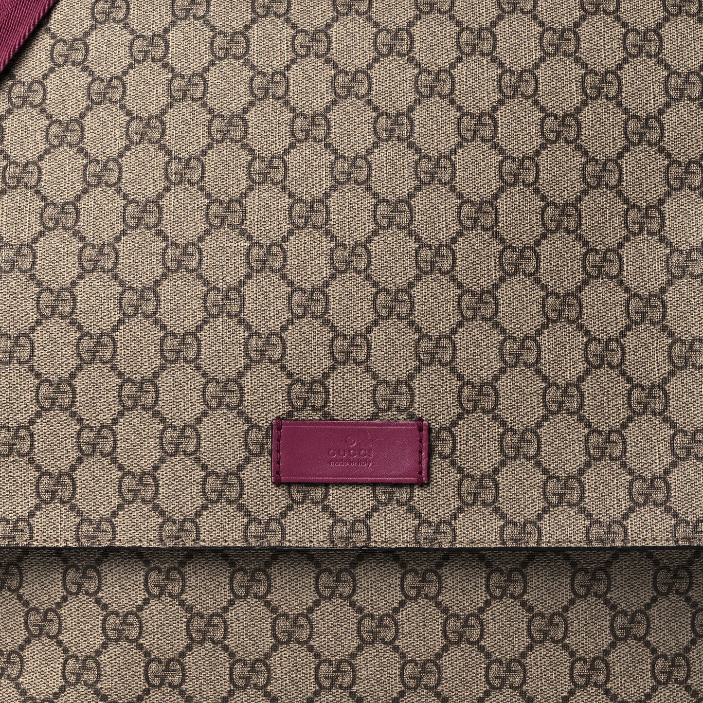 GG Plus Monogram Messenger Diaper Bag Fuchsia