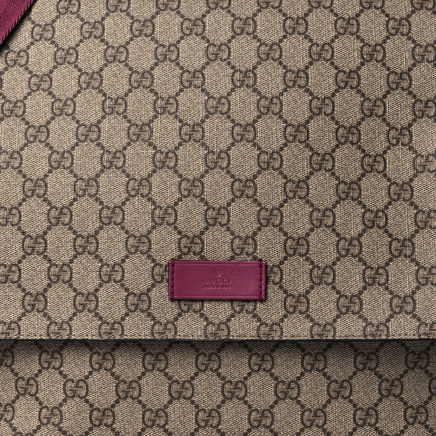 Gucci GG Plus Monogram Messenger Diaper Bag Fuchsia 9 of 12