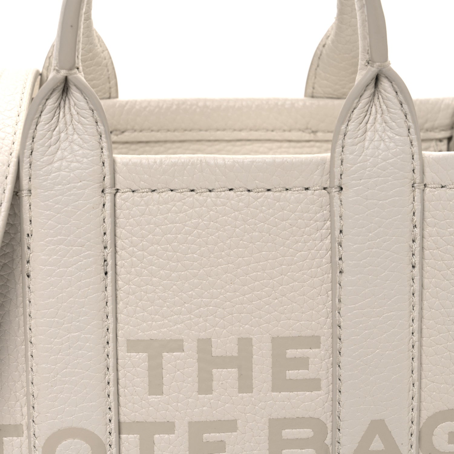 Marc Jacobs Grained Calfskin Mini The Tote Bag Cotton 8 of 11