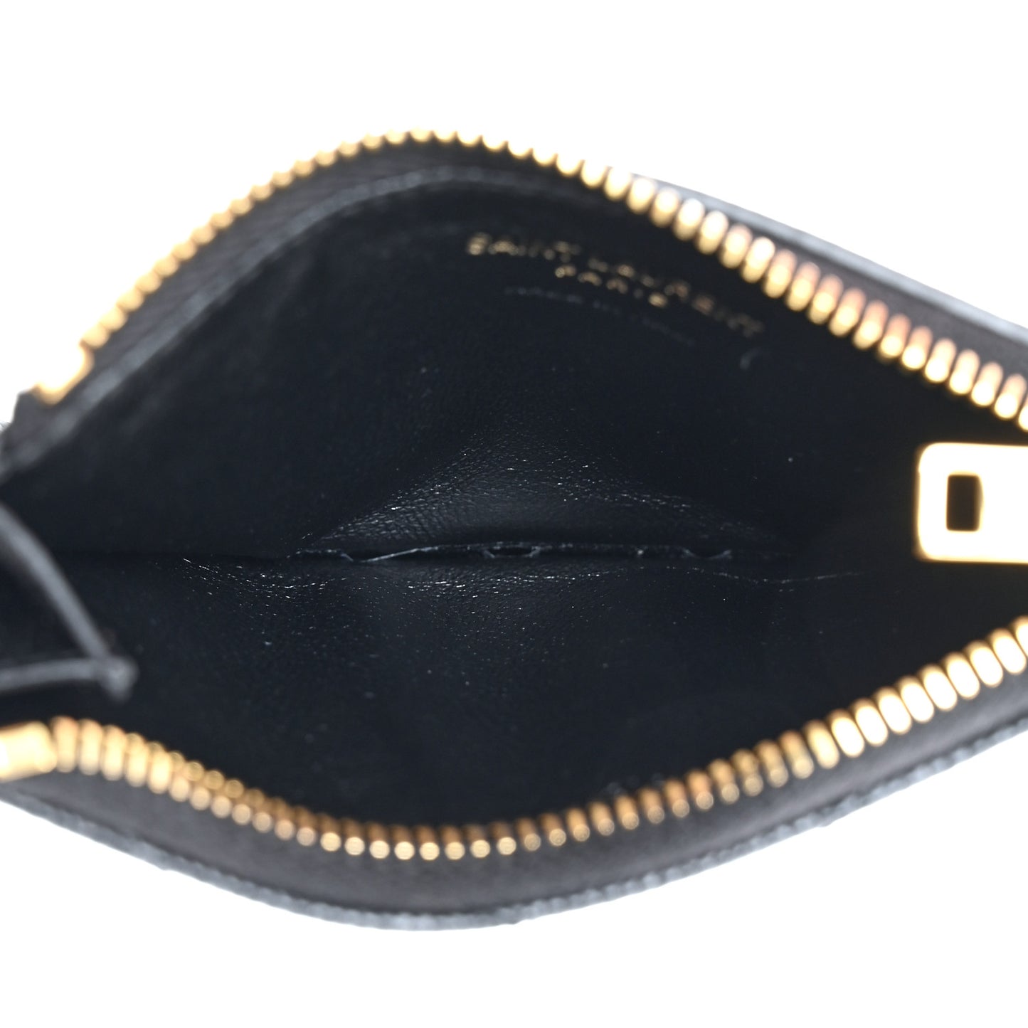 Grain De Poudre Matelasse Chevron Monogram Fragments Zippered Card Case Black