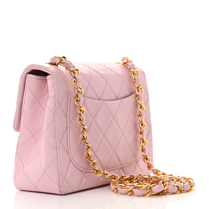 Chanel Lambskin Quilted Mini Square Flap Bag Light Pink 3 of 12