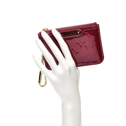 Louis Vuitton Vernis Key Pouch Magenta 2 of 7