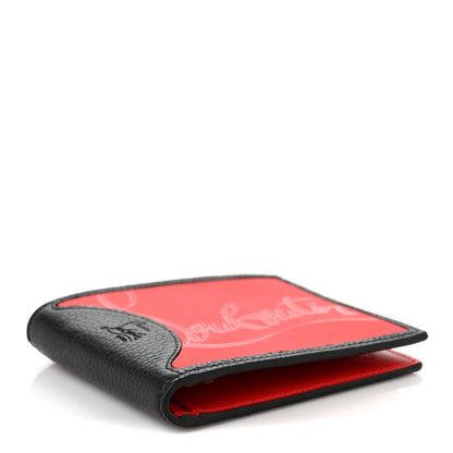Christian Louboutin Calfskin Coolcard Two-Tone Wallet Black Red 4 of 8