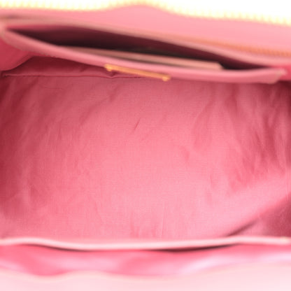 Miu Miu Goatskin Madras Bowling Bag Rosa 5 of 10
