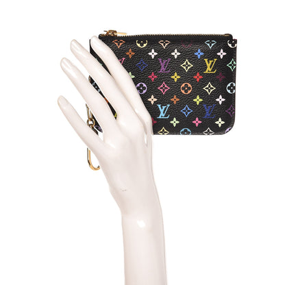 Louis Vuitton Monogram Multicolor Key Pouch Black Grenade 10 of 16