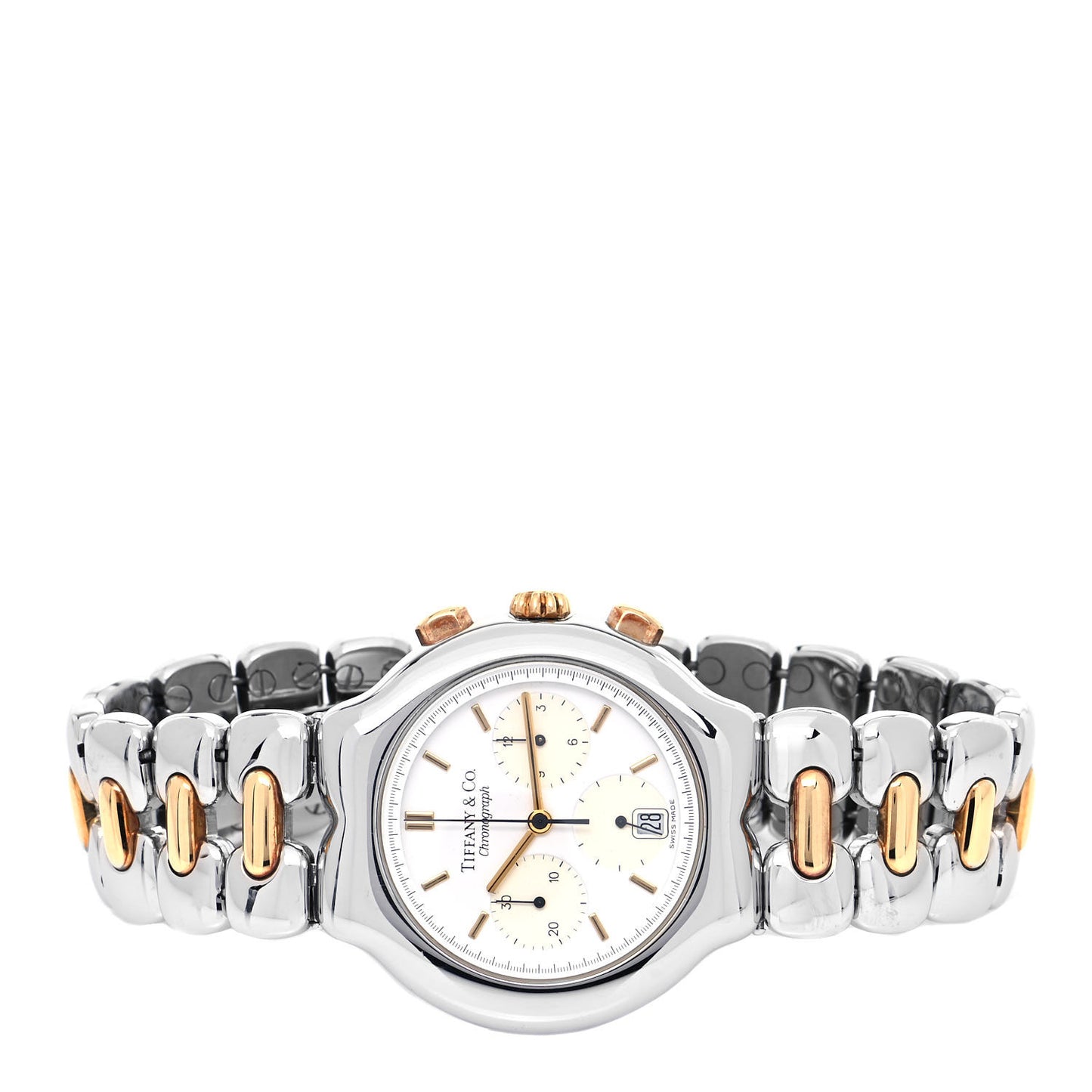 Stainless Steel 18K Yellow Gold 36mm Tesoro Chronograph Quartz Watch