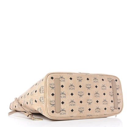 MCM Visetos Medium Liz Reversible Shopper Tote Beige 6 of 16