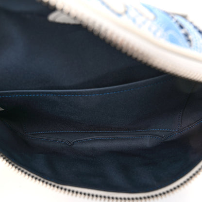 Louis Vuitton LV X YK Taurillon Monogram Psychedelic Flower BumBag White Multicolor 5 of 9