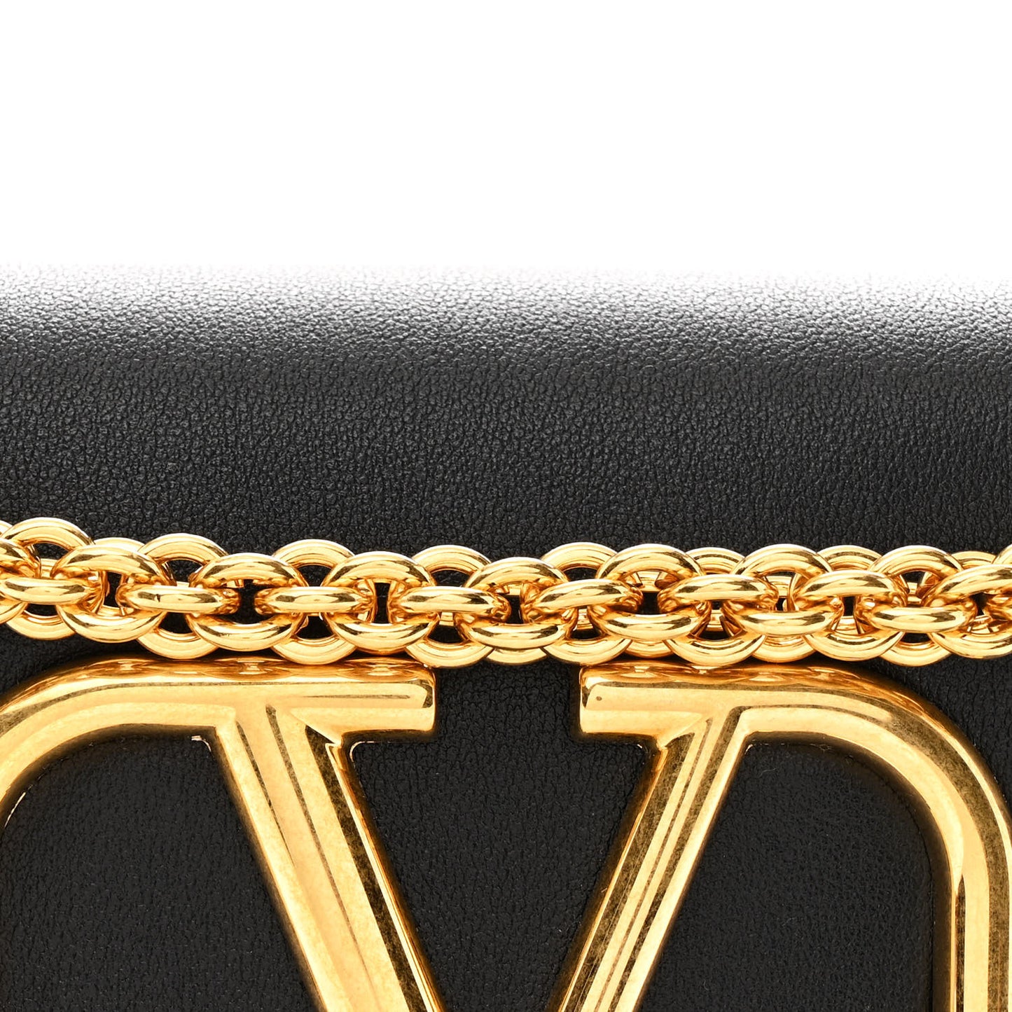 Calfskin Vlogo Small Loco Shoulder Bag Black