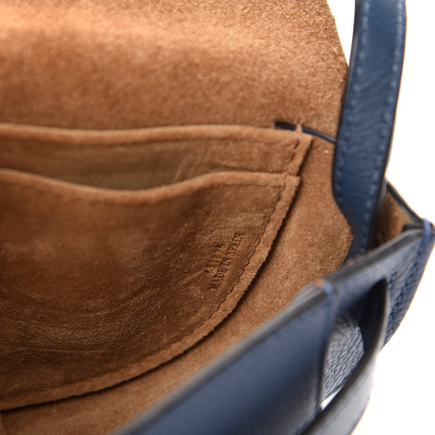Loewe Grained Calfskin Mini Gate Crossbody Bag Steel Blue 9 of 10
