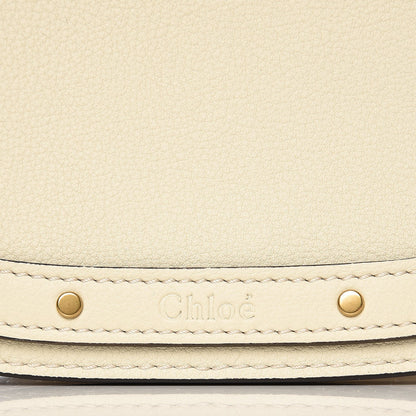 Chloe Calfskin Suede Medium Nile Bracelet Bag Off White 8 of 8