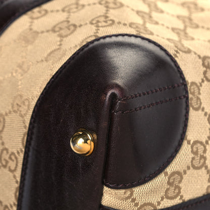 Gucci Monogram Crocodile Web Medium Secret Hobo Dark Brown 11 of 17