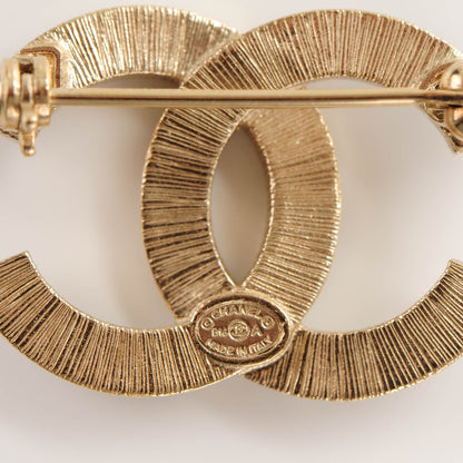 Chanel Bead CC Brooch Black Light Gold 4 of 4