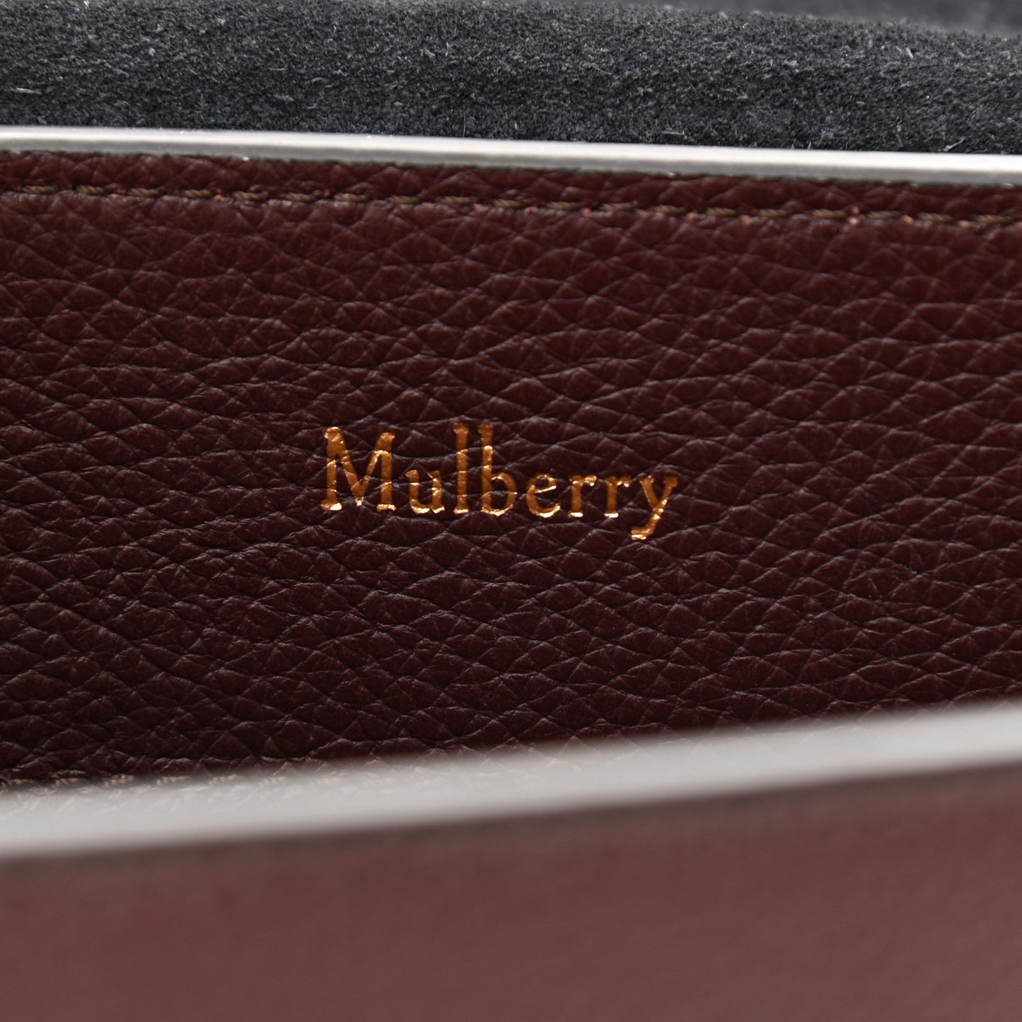 Small Classic Grain Calfskin Mini Seaton Oxblood