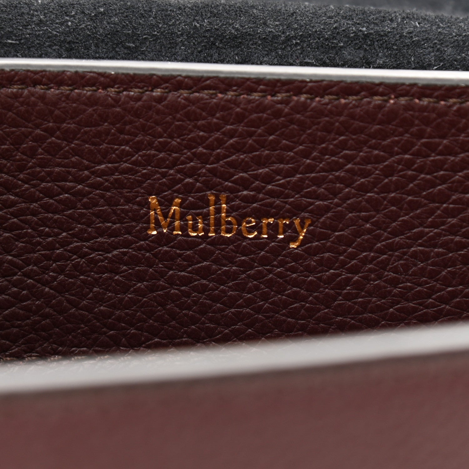 Mulberry Small Classic Grain Calfskin Mini Seaton Oxblood 6 of 9
