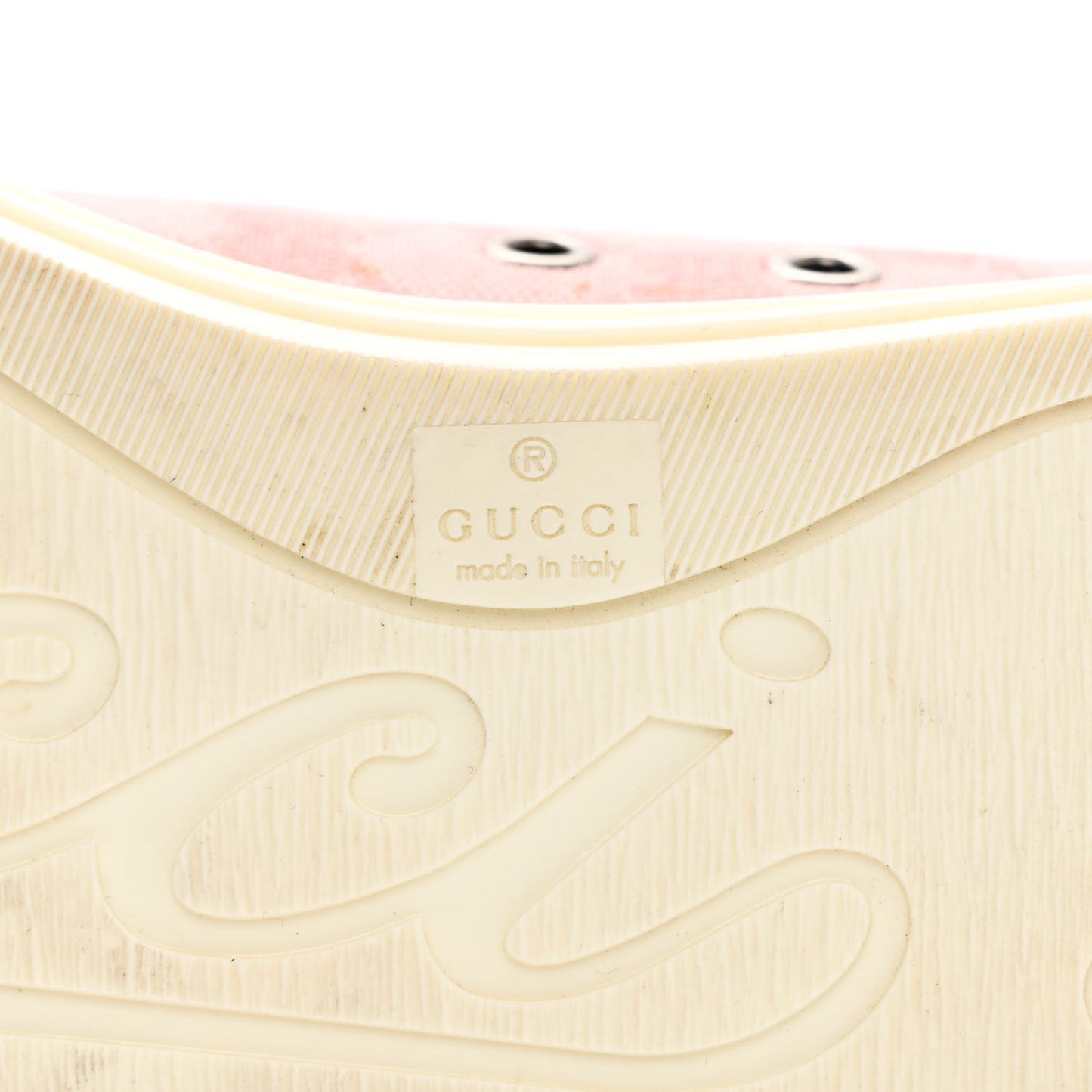 GG Monogram Calfskin Womens Low Top Sneakers 40 Pink Soft Pink