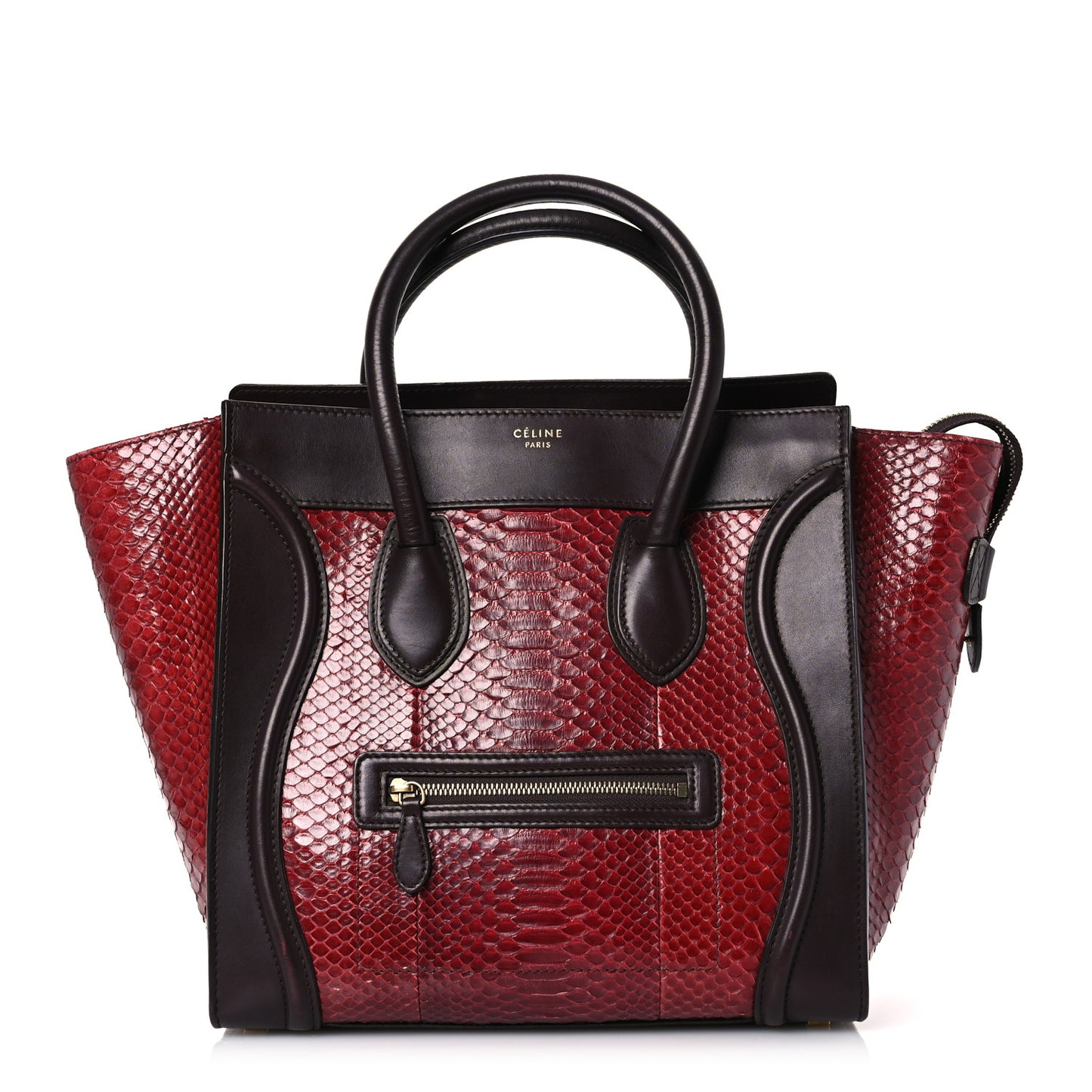 Snakeskin Mini Luggage Red