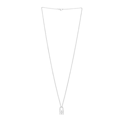 Louis Vuitton Sterling Silver Lockit Necklace 3 of 5