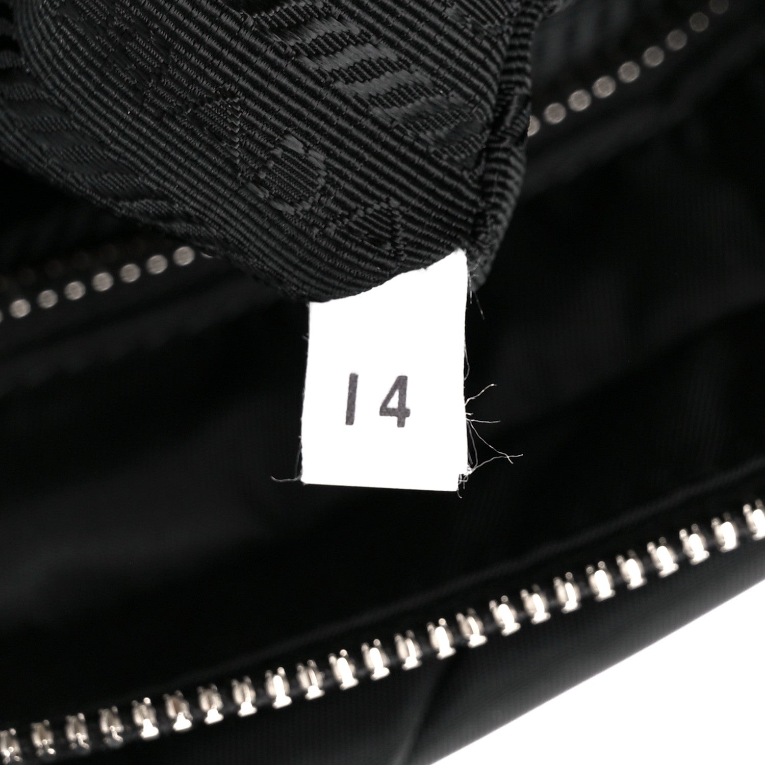 Prada Re-Nylon Nappa Triangle Quilted Padded Double Handled Zip Pocket Tote Black 7 of 12