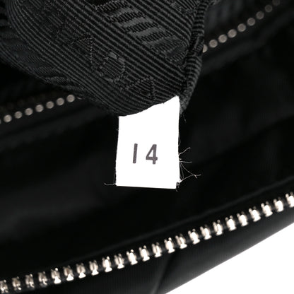 Prada Re-Nylon Nappa Triangle Quilted Padded Double Handled Zip Pocket Tote Black 7 of 12