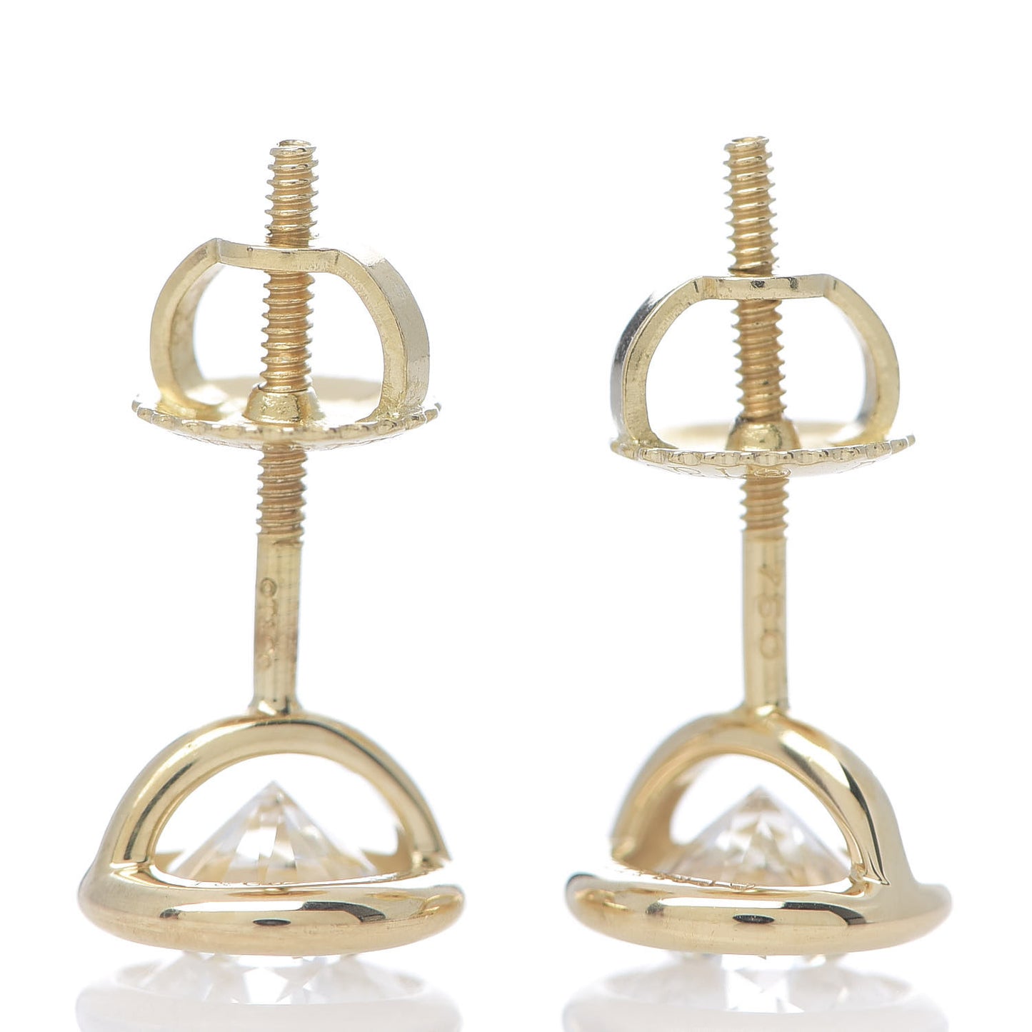 18K Yellow Gold Diamond 1.22ctw Elsa Peretti Diamonds By The Yard Earrings