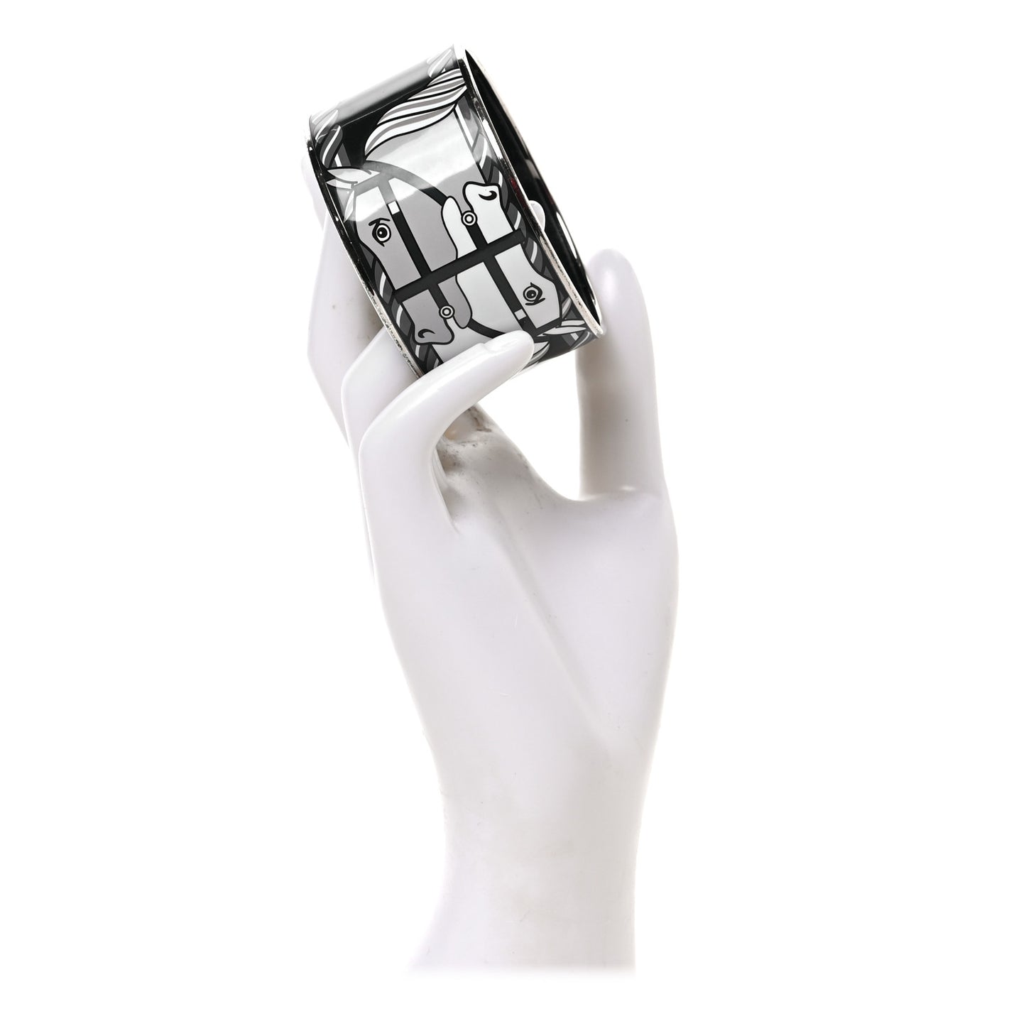 Enamel Printed Quadrige Extra Wide Bangle 70