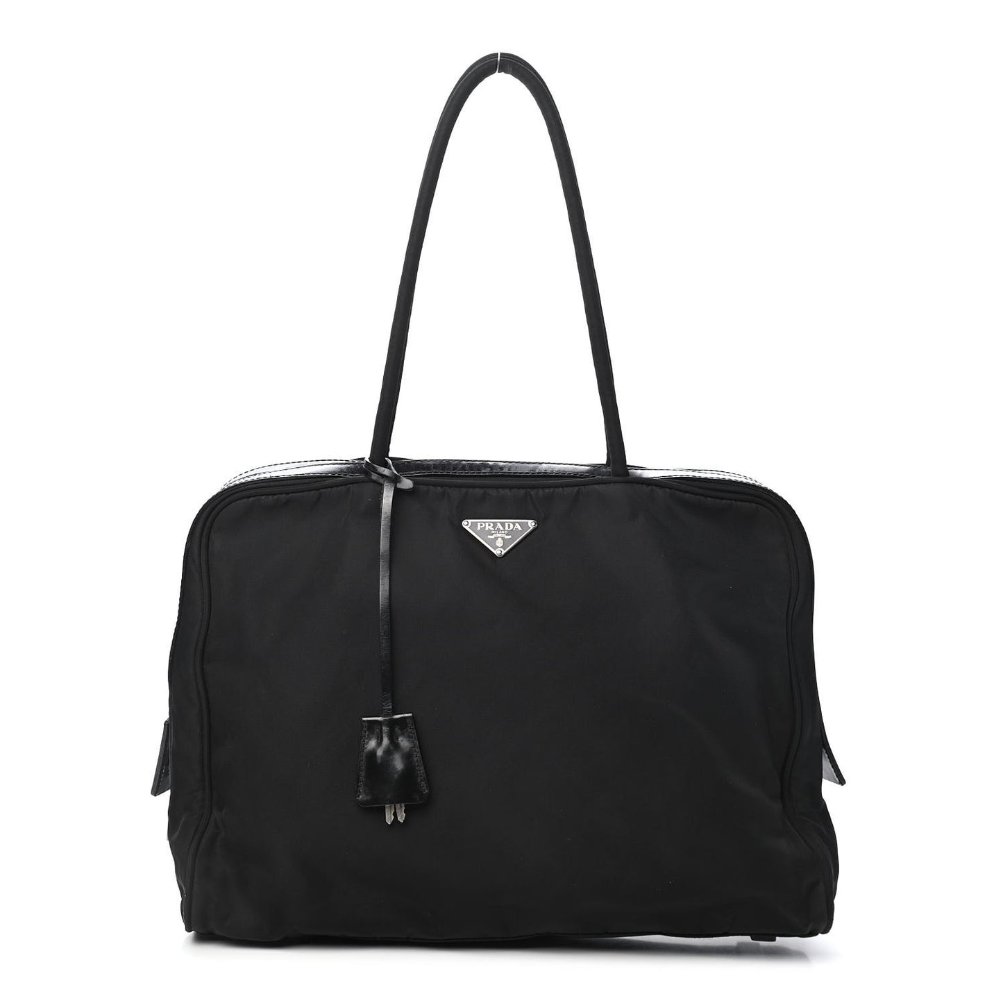 Tessuto Nylon Shopping Tote Black
