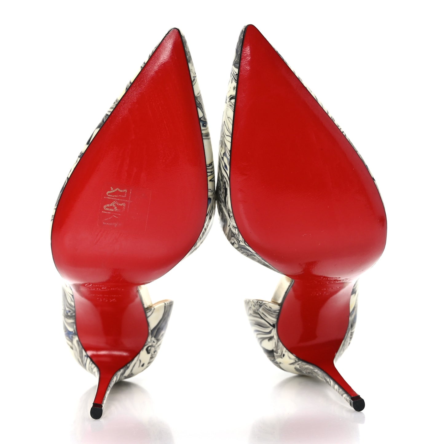 Patent Marble Swirl Iriza 100 Pumps 35.5 White