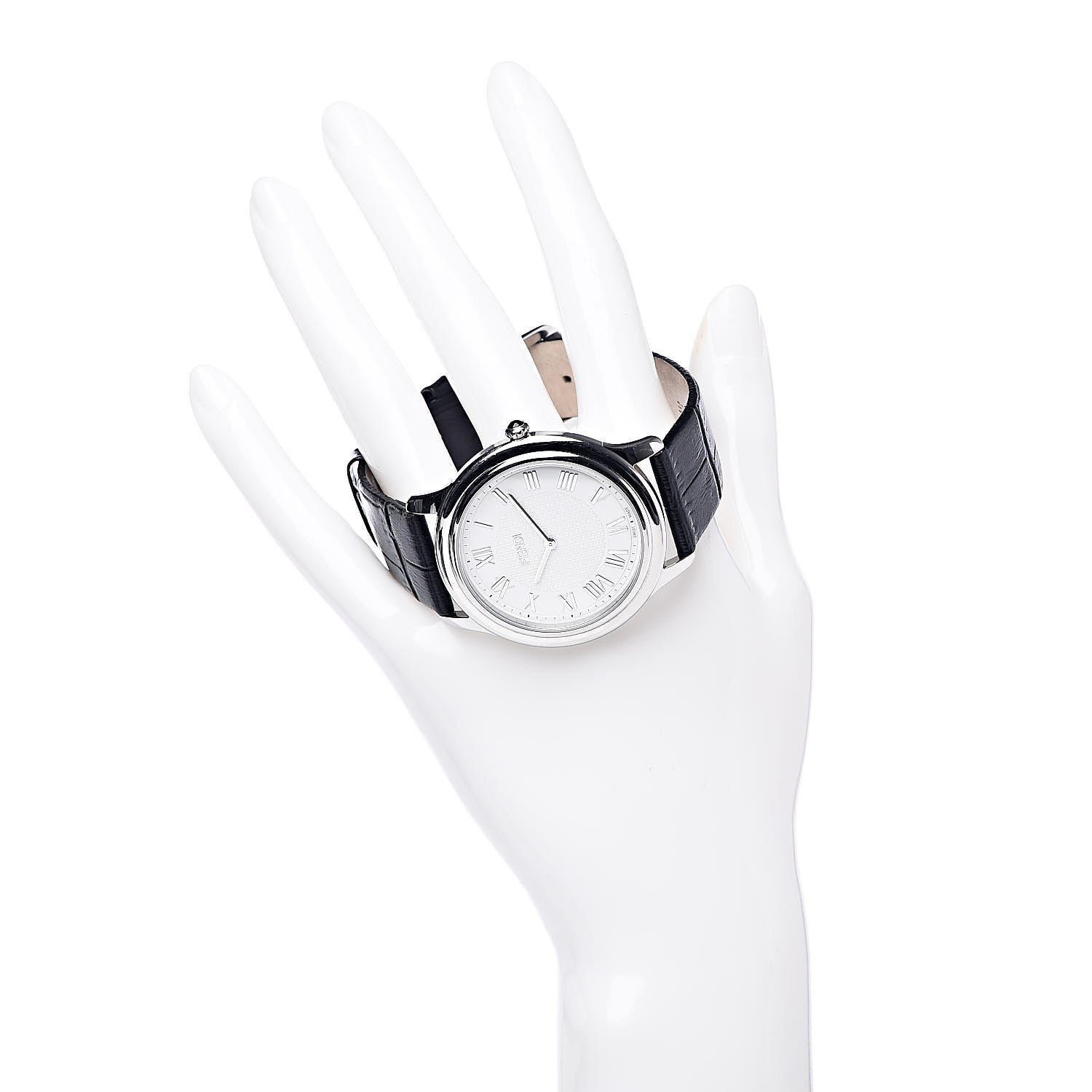 Fendi Stainless Steel Alligator 40mm Classico Quartz Watch 2 of 9