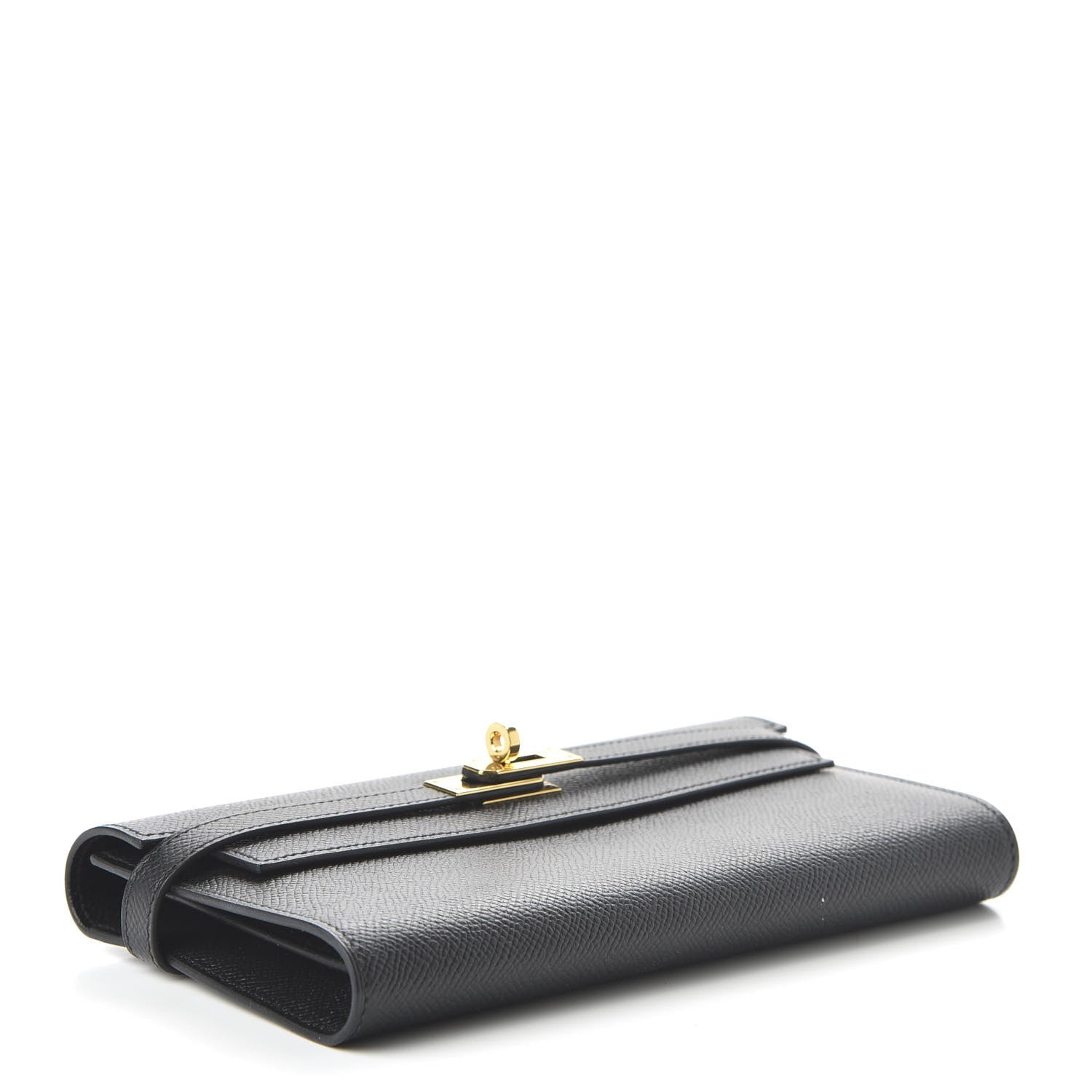 Hermes Epsom Kelly Longue Wallet Black 4 of 9