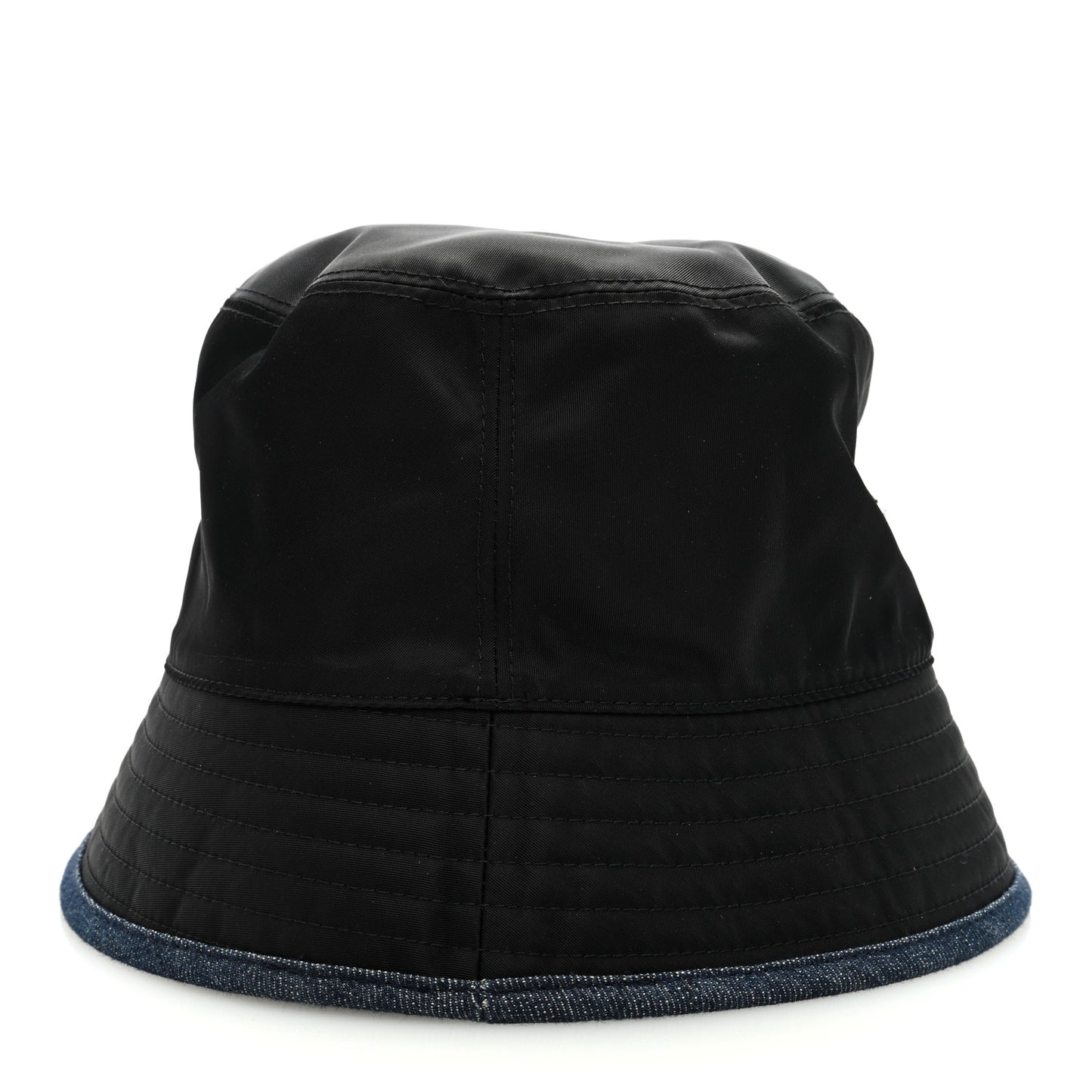Denim Re-Nylon Reversible Bucket Hat Blue Black