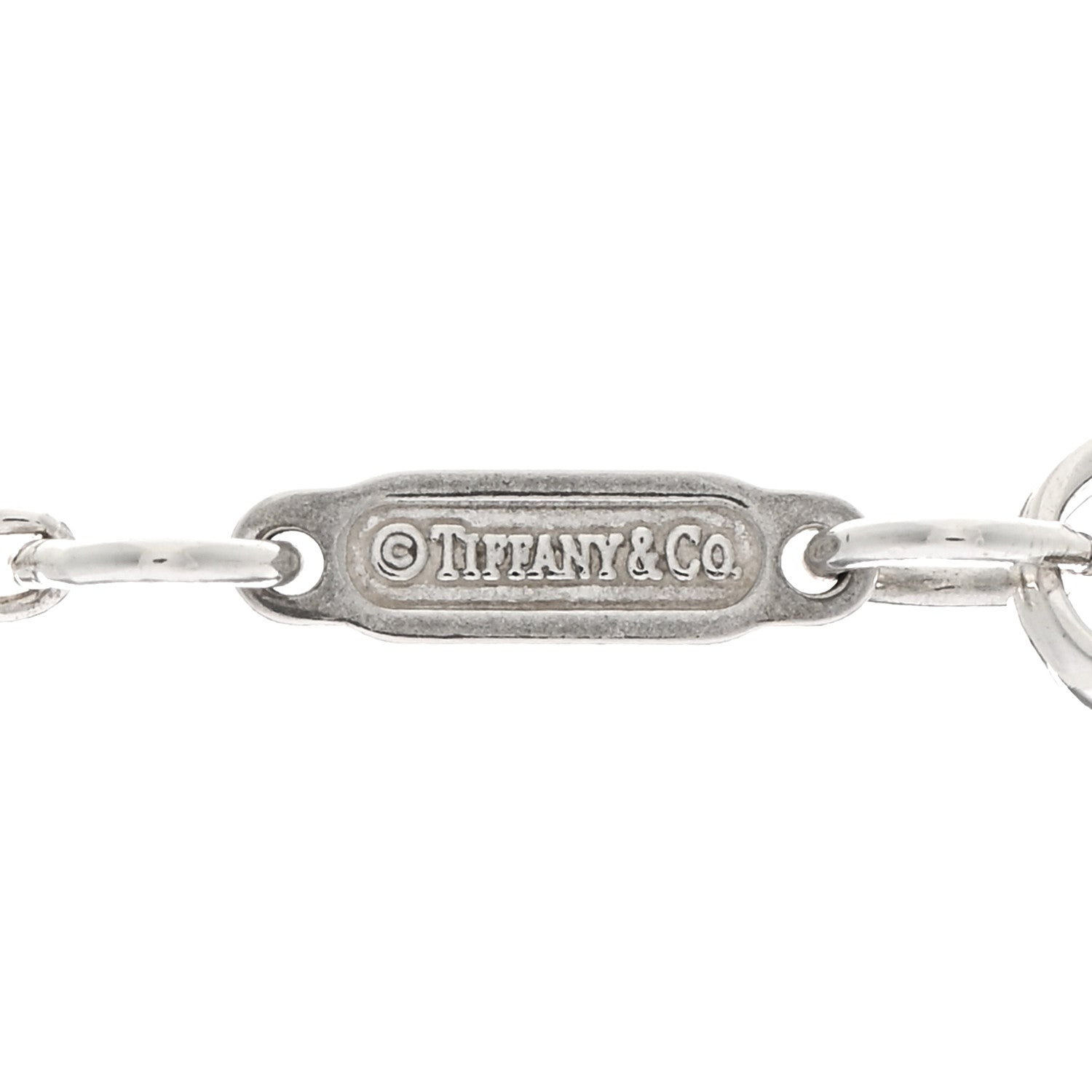 Tiffany Sterling Silver 1837 Oval Loop Pendant Necklace 4 of 4