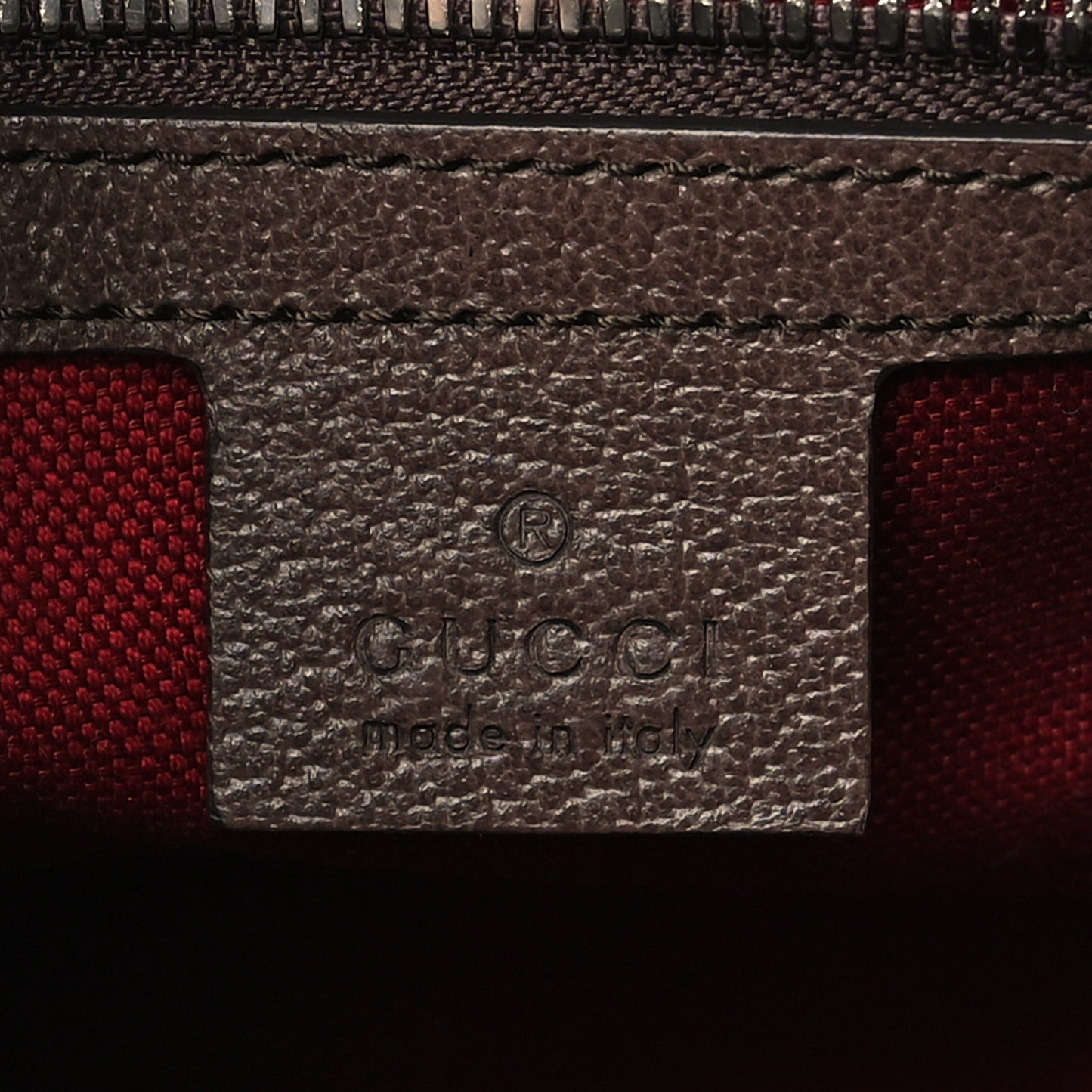 GG Supreme Monogram Textured Calfskin Square Messenger Bag Beige Ebony New Acero