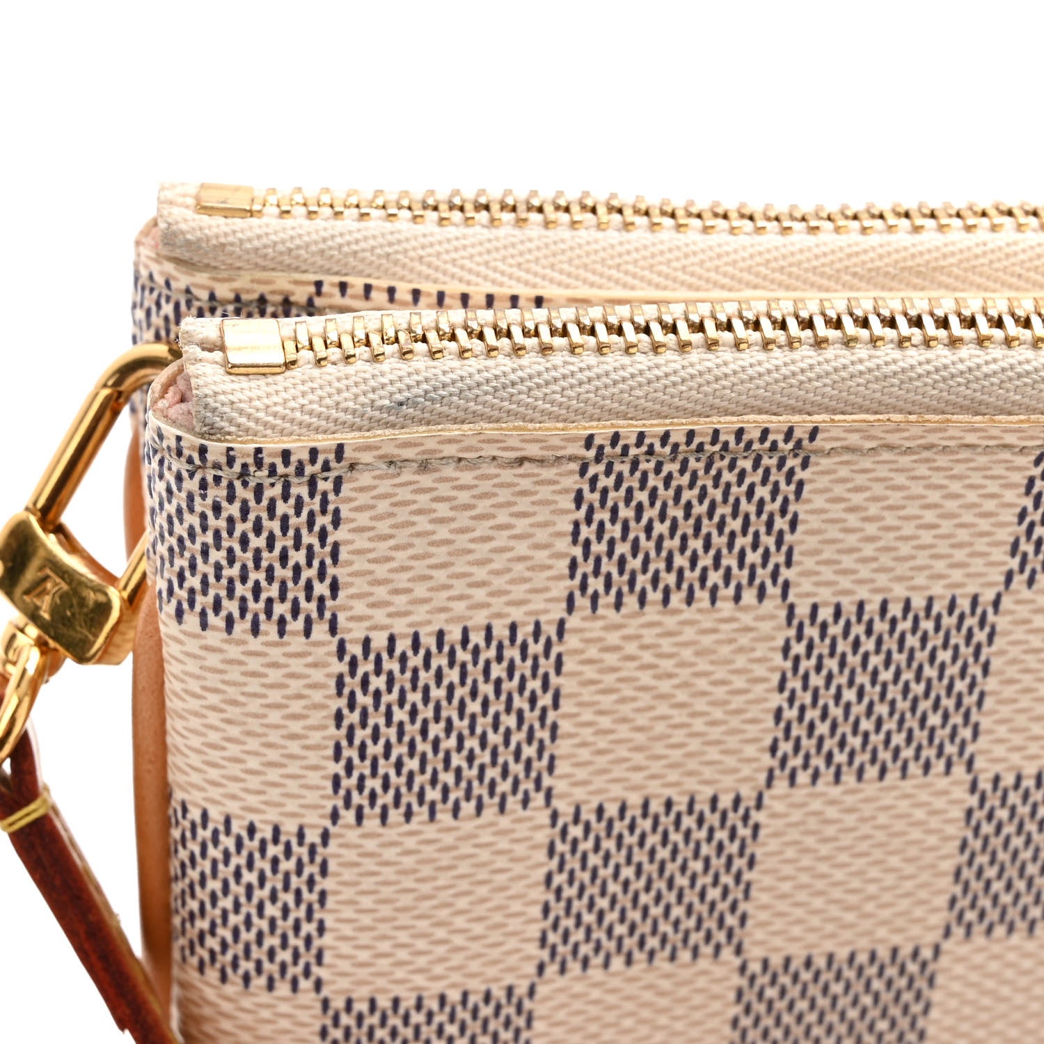 Louis Vuitton Damier Azur Double Zip Pochette 12 of 12
