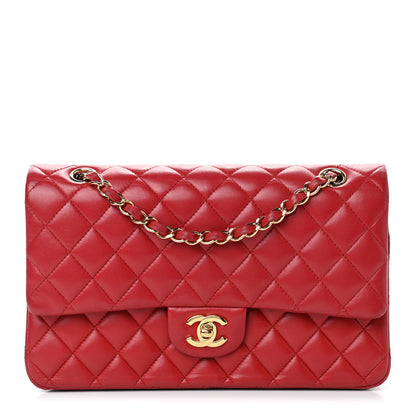Chanel Lambskin Quilted Medium Double Flap Red 1 of 13