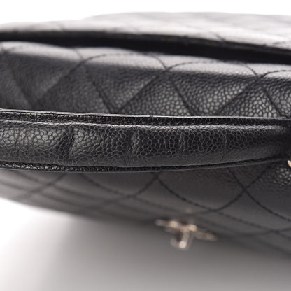 Chanel Caviar Quilted Jumbo Kelly Flap Black 15 of 18