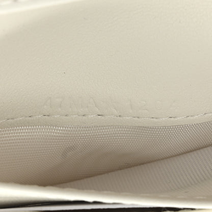 Christian Dior Calfskin Cabinet De Curiosites Print Caro XS Wallet White Multicolor 7 of 7